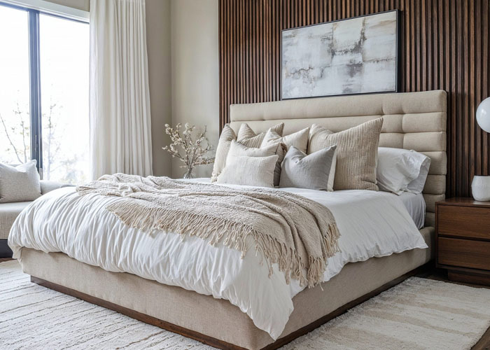 a beige living space